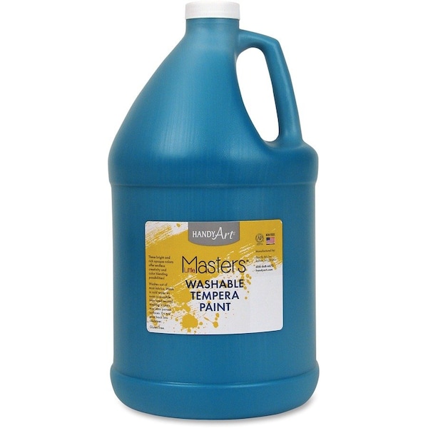 Handy Art Little Masters® Washable Tempera Paint, Turquoise, Gallon 214-735 - main
