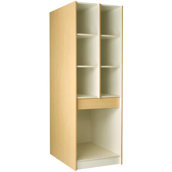 I.D. Systems Mobile Wood Cabinet, Maple, 27 in W x 27 in L x 84 in H x 40 in D 89428278440Z0577 - main