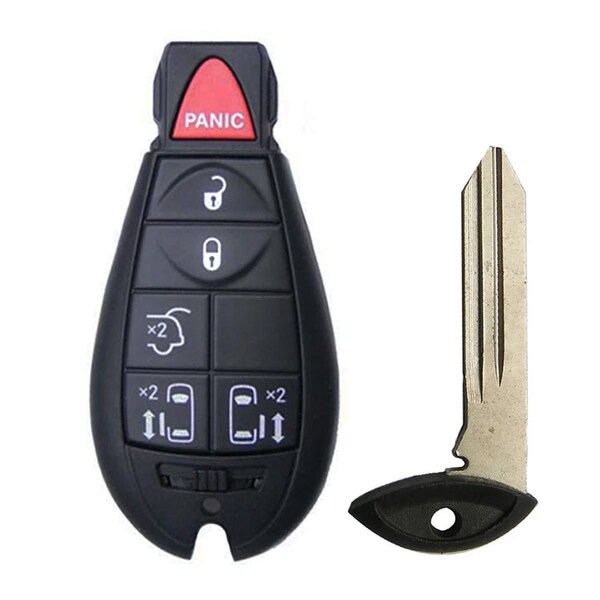 Aks Keys 2008 - 2016 Chrysler Town & Country Fobik Key 6B FCC # IYZ-C01C RC-CHRYS-07C - main