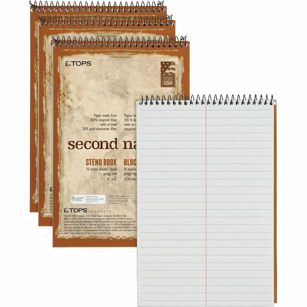 Tops BOOK, STENO, 6X9, GREG, 70SH, WE, 4PK 74690 - main