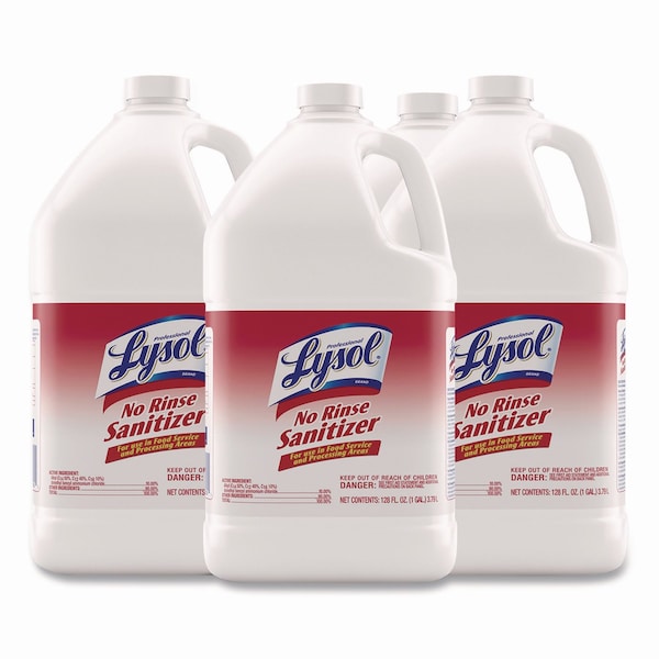 Lysol No-Rinse Sanitizer Concentrate, Unscented, 128 oz Bottle 3624174389 - main