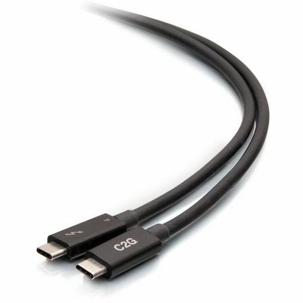 C2G 2.5ft Thunderbolt 4 Cable - USB C Thunderbolt 4 Cable - 100W - 40Gbps - 8K 60Hz C2G28886 - main