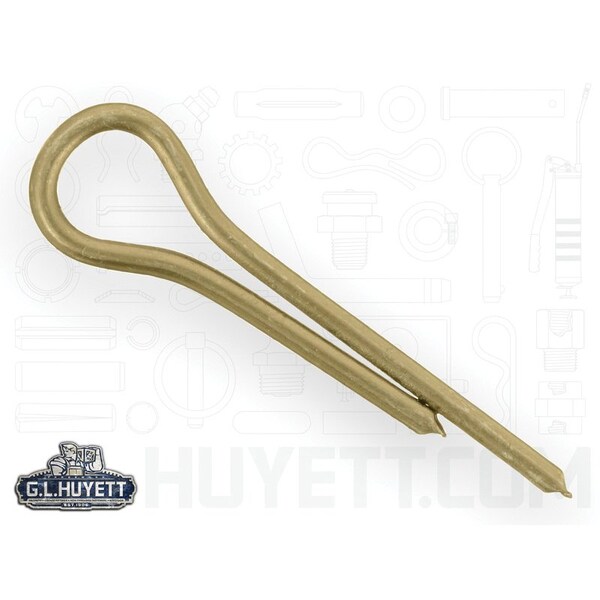 Huyett Cotter Pin, Zinc Yellow Carbon Steel, 0.047 in Dia x 0.250 in Effective Length CPY-046-0250 - main