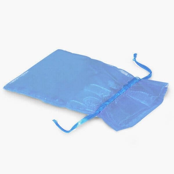 Nashville Wraps Denim Blue Organza Favor Bags, 3x4, 10PK B01055 - main