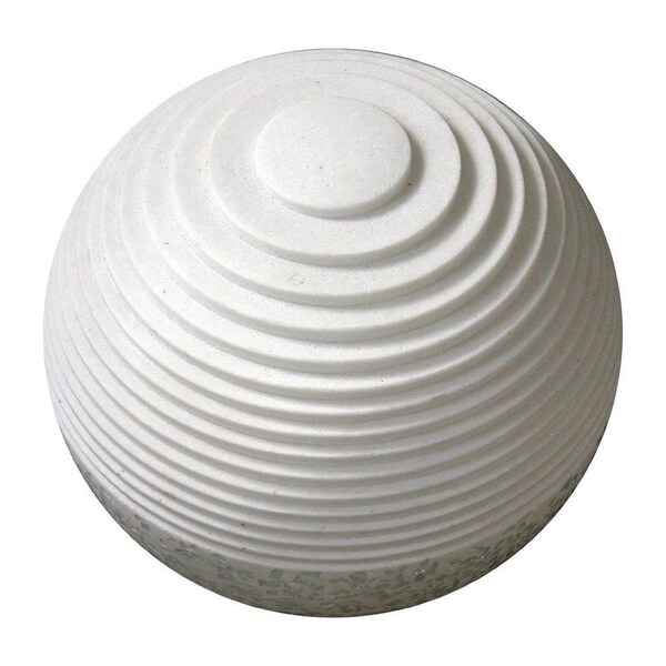 Homeroots 12in White Sandstone Garden Stone 274815 - main