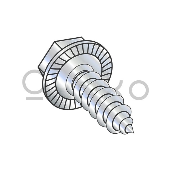 Oxoxo 1/4-14X1 A/F.428-.437 Hd Hgt .150-.188 Unslot Hxwash Serrated Self F/T Tap AB Zinc & Bake, 2000PK 371481 - main