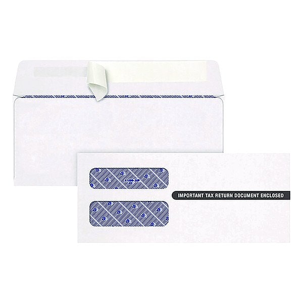 Tops Window Envelopes, 8 3/4 in W, White, PK24 2222PS3 - main
