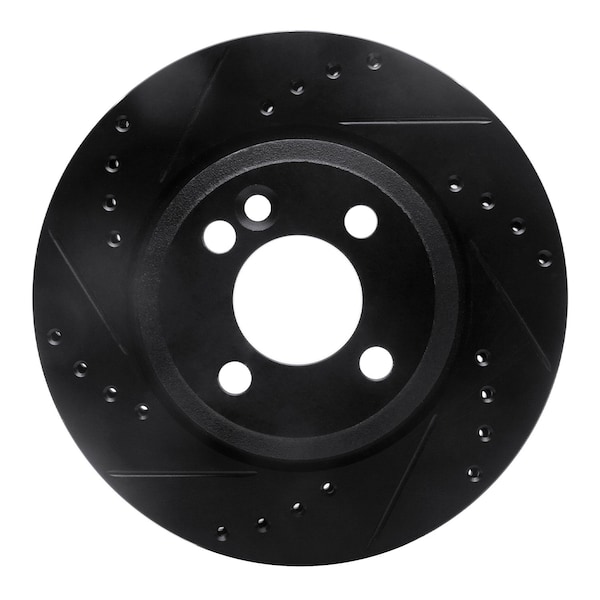 Dynamic Friction Co DFC Brake Rotor - Drilled and Slotted - Black 633-32004L - main