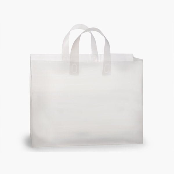 Nashville Wraps Clear Frosted Plastic Gift Bags, Vogue 16x5x12, 3 mil, 25PK 25VFRP - main