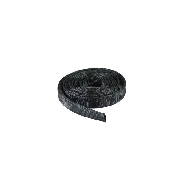 Cable Wholesale 1 Inch Expandable Braided Cable Sleeve, Black, 50 Foot 30BR-10350 - main