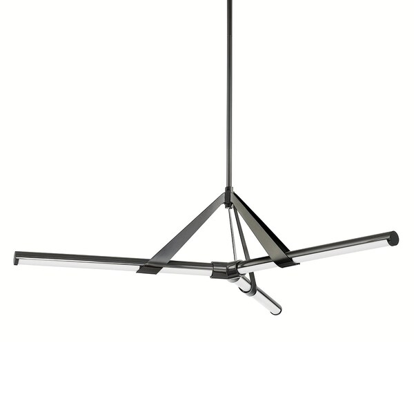 Hudson Valley Lighting Jonas 3 Light Chandelier 46 In. Black Nickel 3046-BLNK - main