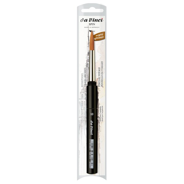 Da Vinci COSMOTOP-SPIN Pocket Travel Brush, Synthetic, Watercolor, Round, Series 1573, Size 10 VA-1573_10 - main
