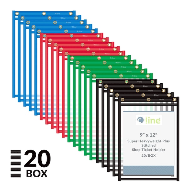 C-Line Products Heavy Duty Shop Ticket Holder, 9"W, PK20 50920 - main