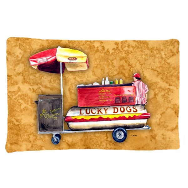 Carolines Treasures 20.5 x 30 in. Hot Dog Moisture Wicking Fabric Standard Pillow Case 8781PILLOWCASE - main