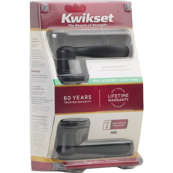 Kwikset Signature Series Venetian Bronze Tustin Passage Door Lever 720TNL 11P CP - main