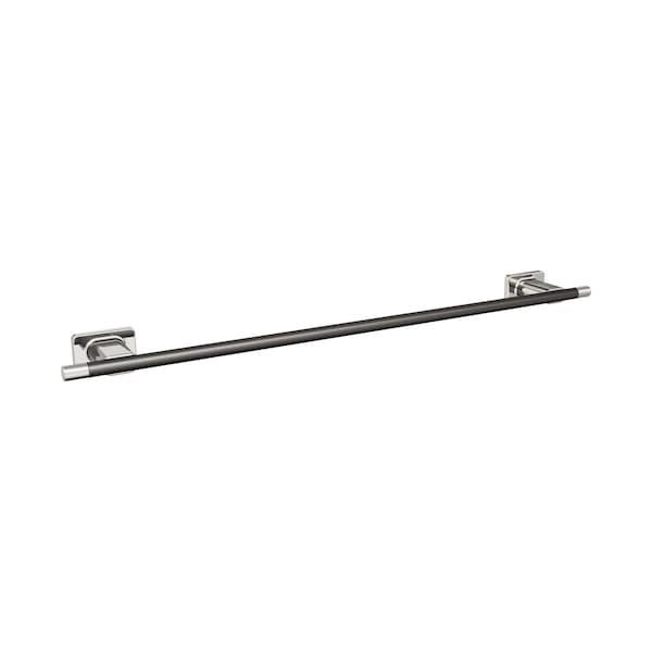 Amerock Esquire Polished Nickel/Gunmetal Contemporary 24 in 610 mm Towel Bar BH26615PNGM - main