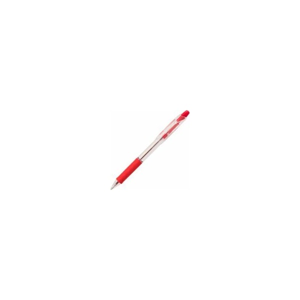 Pentel Recycled Retractable R.S.V.P. Pens, 1 mm Medium Pen Point, Refillable, Retractable, Red Ink, 12PK BK93-B - main