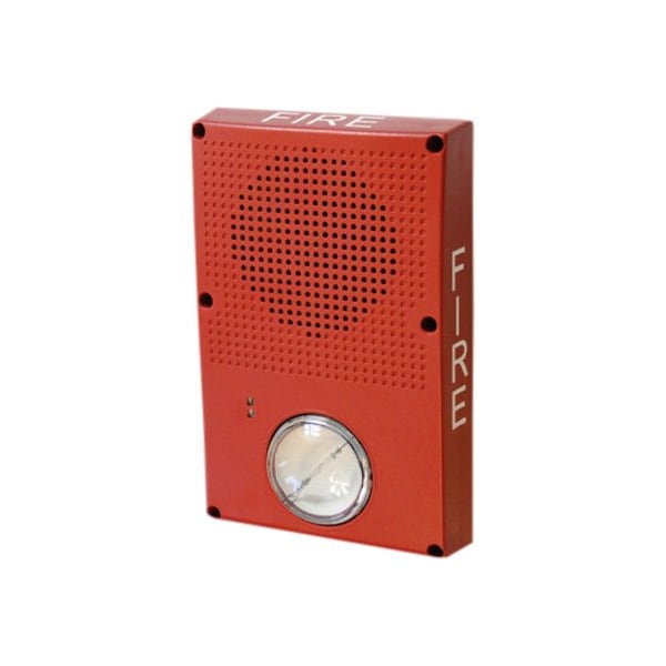 Edwards Signaling Outdoor Speaker Strobe, Marked Fire, Red WG4RF-SVMC - main