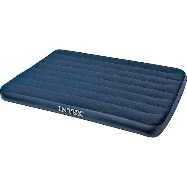 Intex Recreation 68758 Downy Airbed Mattress, 75 in L, 54 in W, Full, Vinyl, Blue 64758E - main