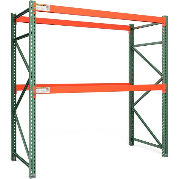 Global Industrial Bolted Teardrop Pallet Rack Starter, 96"W x 48"D x 96"H, 5030 lbs Shelf Cap 412341 - main