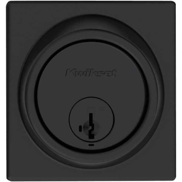 Kwikset Key Control Deadbolt with SmartKey Security Matte Black Deadbolt 817 514 RCAL RCS - main