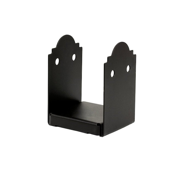 Simpson Strong-Tie Post Base Outdoor Accents 7.25in H X 6in W 12 Ga. Galvanized Steel Black APB66R - main