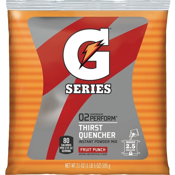 Gatorade Thirst Quencher Powdered Drink Mix, Fruit Punch, 21oz Packet, PK32 PK 33691 - main
