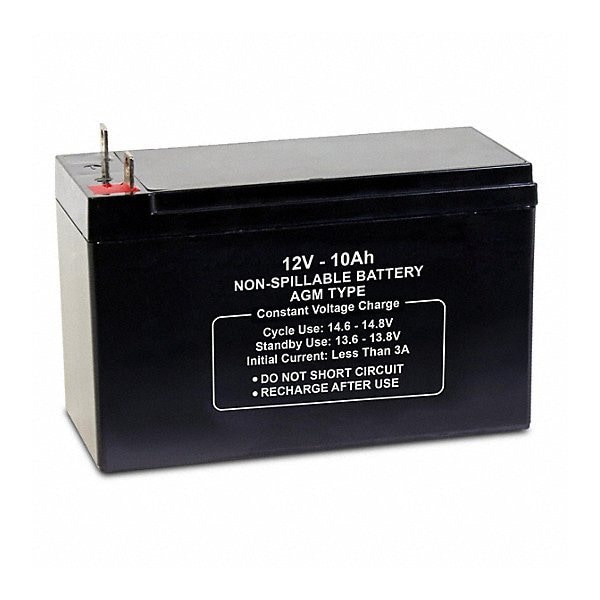 Upg Sealed Lead Acid Battery, 12VDC, 10Ah, Replaces 5EFG9 battery, T3 Tab terminal 47034 - main