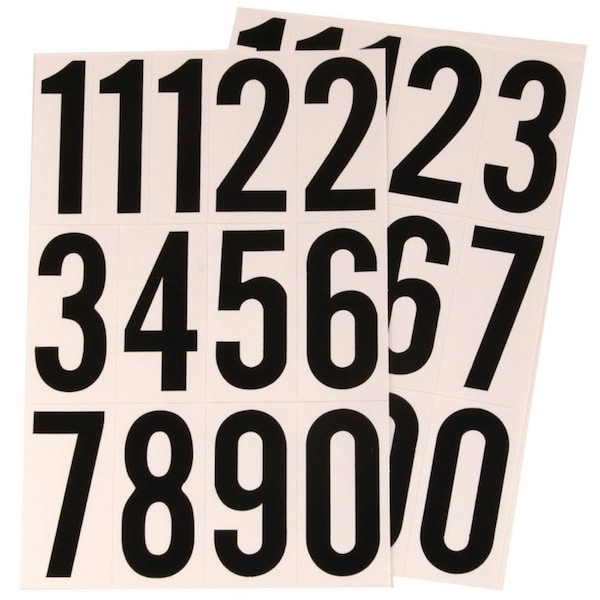 Hy-Ko Number/Letter 3In Vnyl Blk MM-4N - main