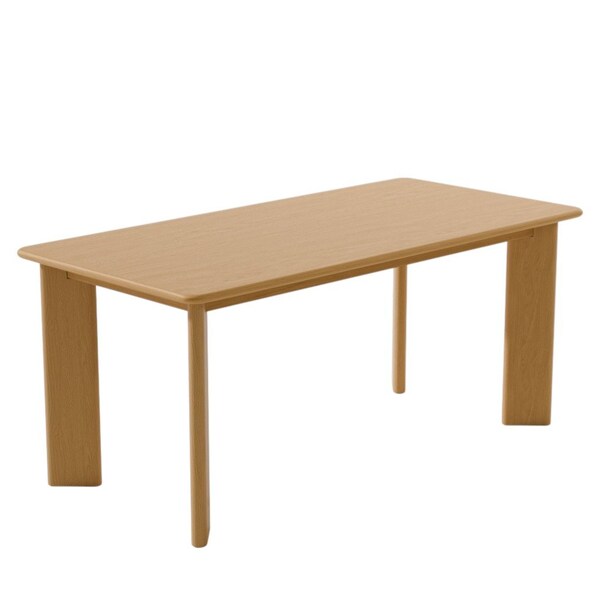 Homeroots 66" Natural Solid Wood Dining Table 712223 - main