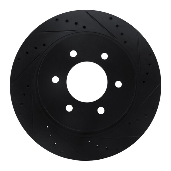 Dynamic Friction Co DFC Brake Rotor - Drilled and Slotted - Black 633-67108R - main
