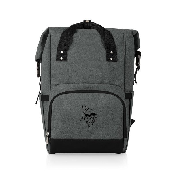 Picnic Time Family Of Brands NFL Minnesota Vikings - On The Go Roll-Top Backpack Cooler 616-00-105-184-2 - main