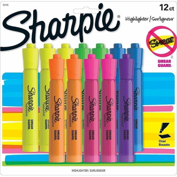 Dymo 12Cd Sharpie Accent Tank Asst 25145 - main