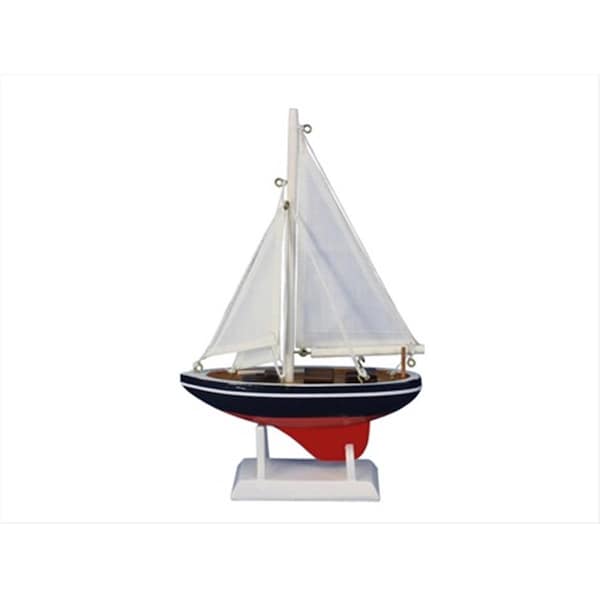 Handcrafted Model Ships American Sailor 9 in. Model Ship Decorative Accent Sailboat9-101 - main