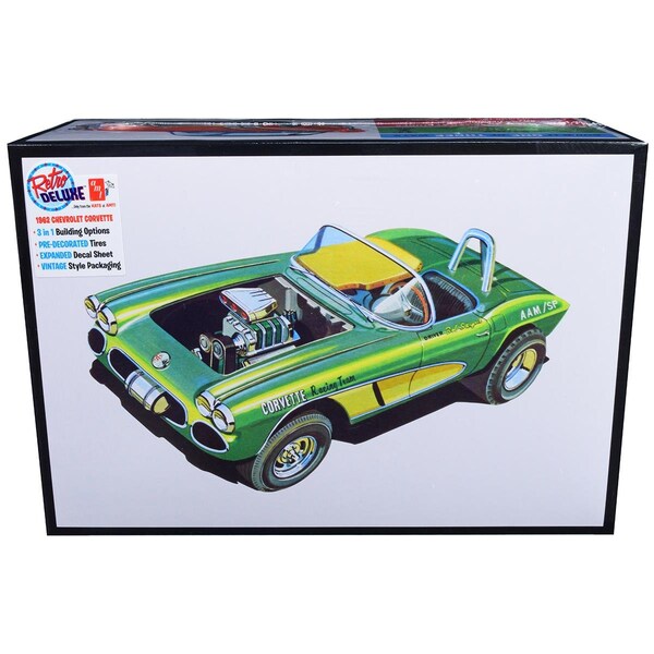 Time2Play 3-in-1 Skill 2 Model Kit - 1 by 25 Scale Model for 1962 Chevrolet Corvette TI3469025 - main