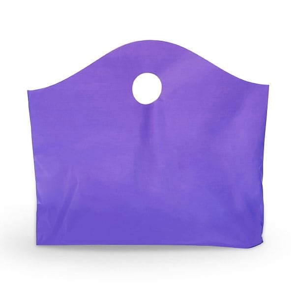 Nashville Wraps Purple Wave Top Reusable Plastic Bags, Medium 18x15x6, 2.25 mil, 250PK S29FP - main