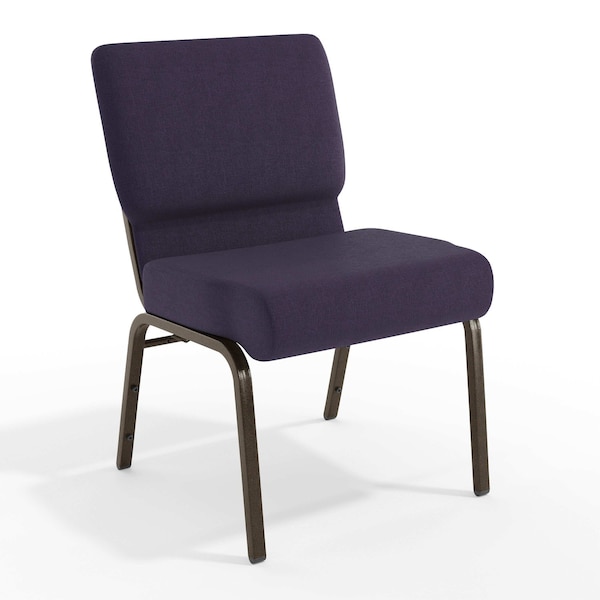 Flash Furniture Purple Fabric Church Chair, PK4 4-FD-CH0221-4-GV-ROY-GG - main