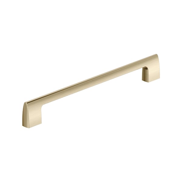 Amerock Riva 10-1/16 inch 256mm Center-to-Center Golden Champagne Cabinet Pull BP55490BBZ - main
