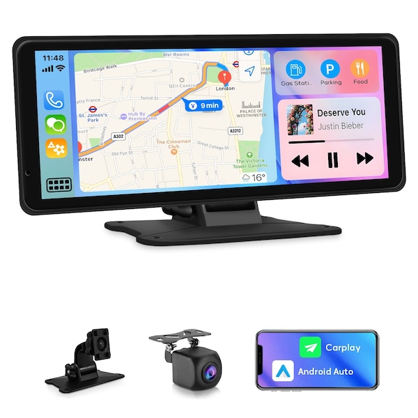 Wrightmaster 8.1 in HD Touch Car Stereo, with CarPlay, Android Auto, Touch Screen, Mirror Link, GPS Navigation ZR-X8.1inch - main