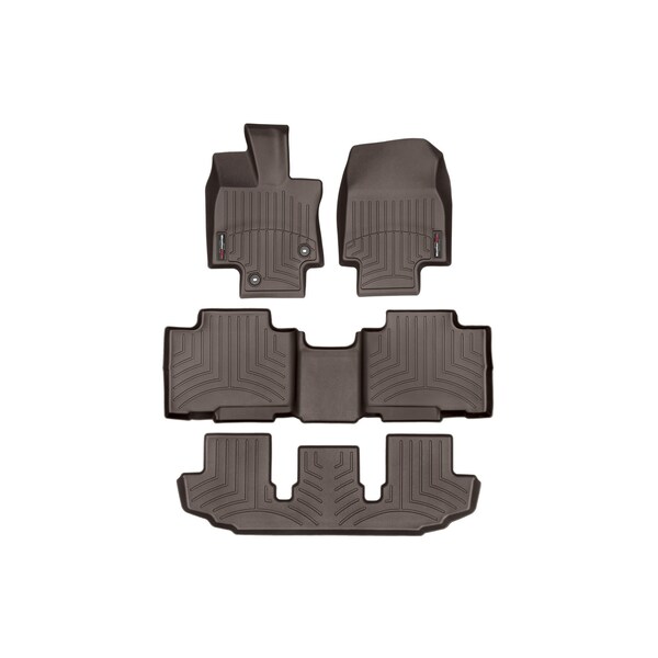 Weathertech Cocoa, Front, rear, and rear Floorliners 471609-1-4-3 - main