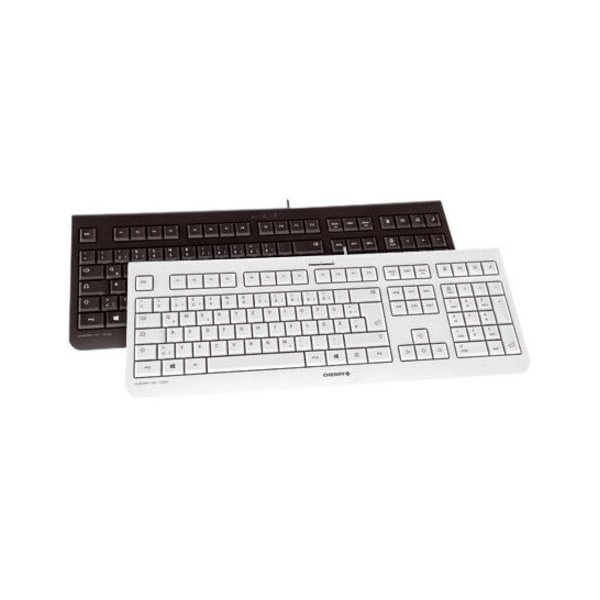 Cherry KC1000 Black, 105+4 hot keys, whisper quiet keys, abrasion resistant key labelling, German layout JK-0800DE-2 - main