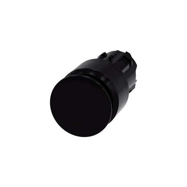 Siemens Mushroom pushbutton, 22 mm, round, plastic, black, 30 mm, latching 3SU1000-1AA10-0AA0 - main