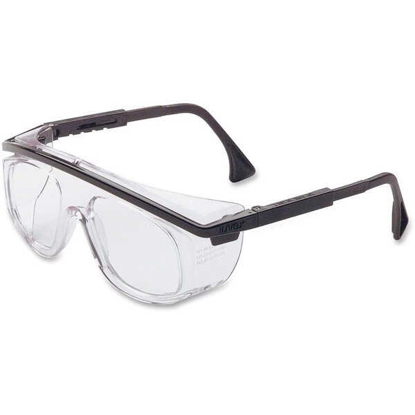 Honeywell Environmental Safety Glasses Clear Lens, Black Frame, Wraparound S2500 - main