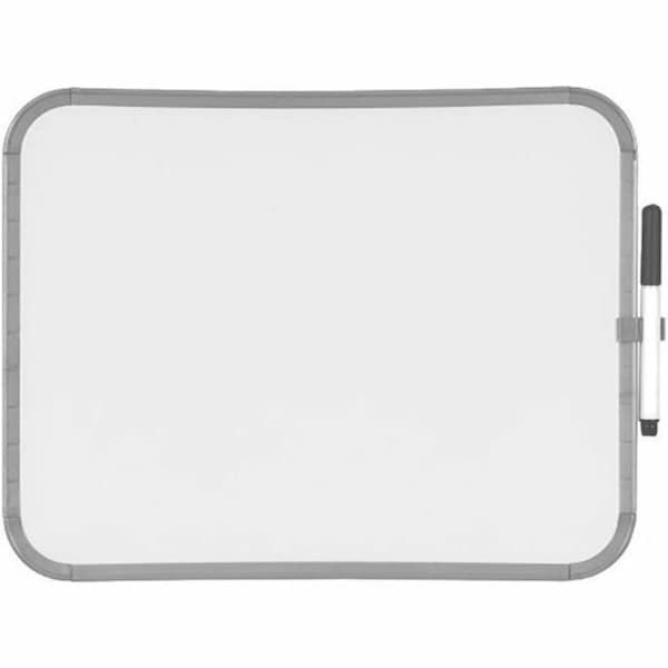 Mastervision Magnetic Dry Erase Board 11 X 14 in Grey Plastic Frame CLK020303 - main