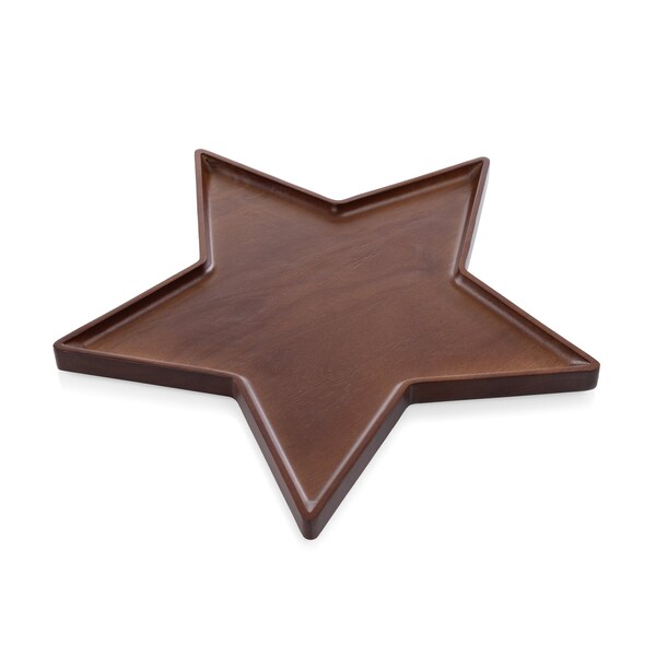 Picnic Time Family Of Brands Star Serving Tray, Stained Parawood 847-07-512-000-0 - main