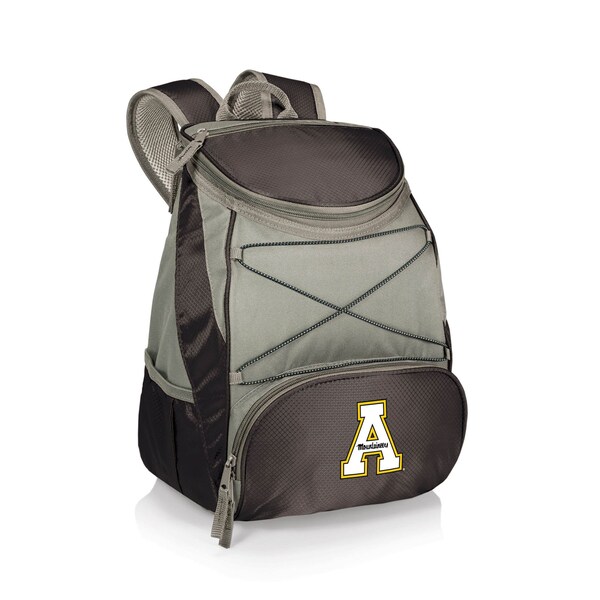 Picnic Time Family Of Brands NCAA App State Mountaineers PTX Backpack CoolerBlack with Gray Accents 633-00-175-794-0 - main