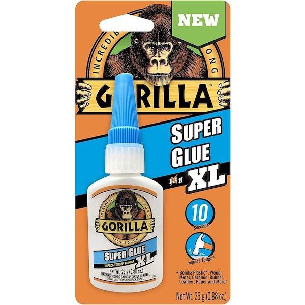 Gorilla Glue Instant Adhesive, Super Glue Series, Clear, 0.88 fl oz, Bottle 7400202 - main