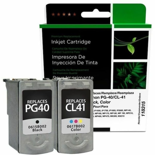 Clover Imaging Group Imaging Remanufactured Black, Color Ink Cartridges, 2PK 118315 - main