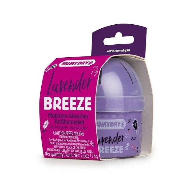 Humydry Mini Moisture Absorber and Air Freshener, 2.6 oz, Lavender, White, 100 sq-ft Coverage Area USA44127C12 - main