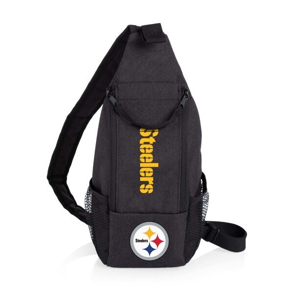 Picnic Time Family Of Brands Pittsburgh Steelers - Strider Cooler Sling Bag, (Black) 759-00-179-254-2 - main